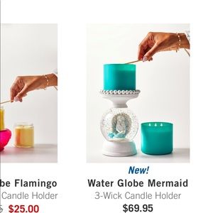 Light up Mermaid candle holder. Never used.